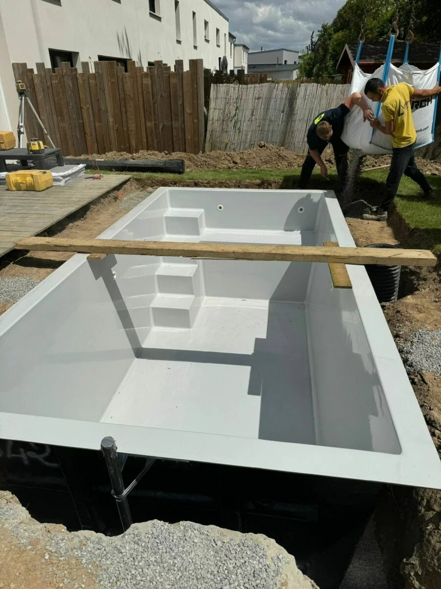 reparation piscine vitre